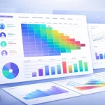 Visualizzazione di analisi di coorte con heatmap e grafici, per rappresentare la qualità della crescita in e-commerce e lead generation
