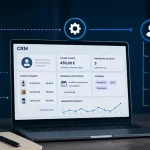 Rappresentazione dell'integrazione tra CRM, ecommerce, gestionale ed ERP per la gestione dei dati dopo una vendita.
