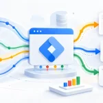 Illustrazione di Google Tag Manager come hub centrale che distribuisce dati verso Google Analytics, Google Ads e altre destinazioni Google